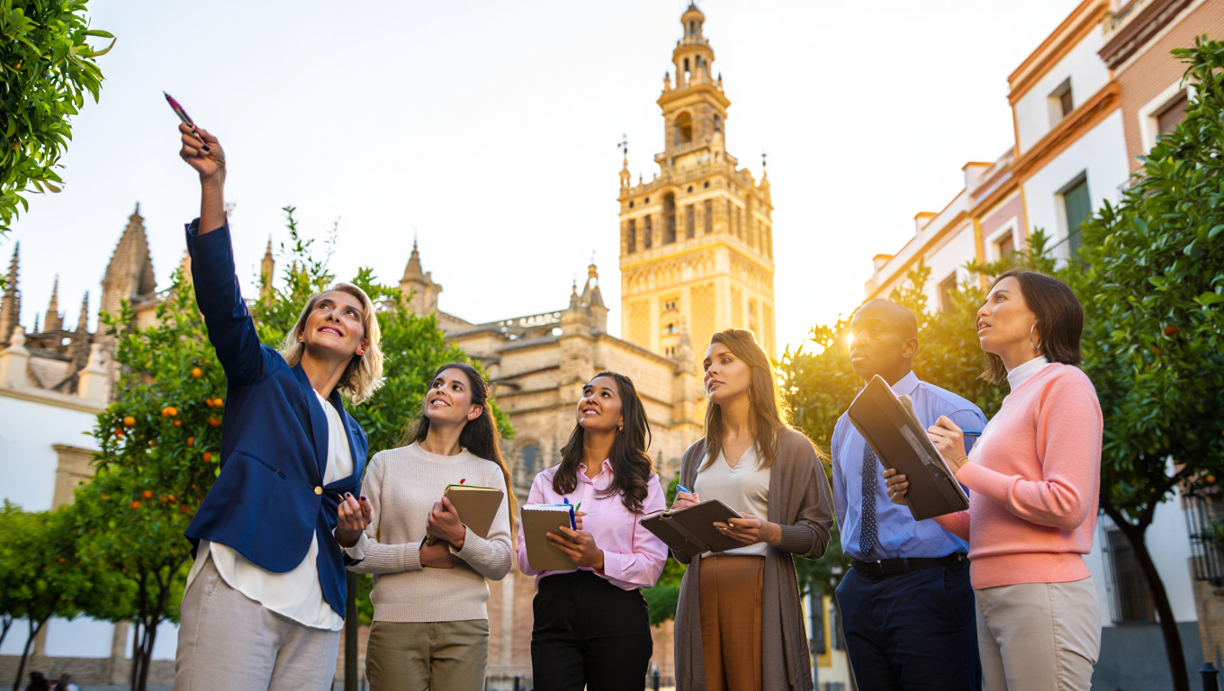 Heritage in Seville outdoor learning experience for Erasmus+ teachers