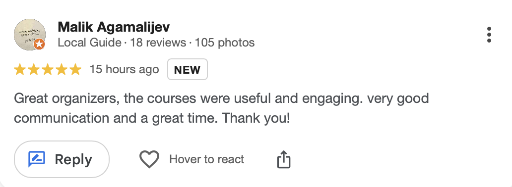 Review from teacher 3